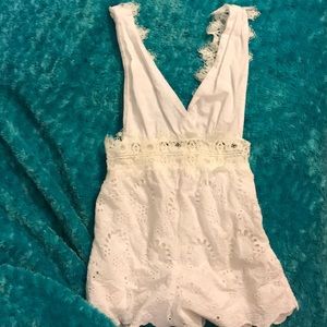 Kendall & Kylie white romper from PacSun
